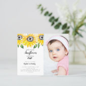 Budget Little Sunflower First Birthday One Foto (Staand voorkant)