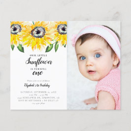 Budget Little Sunflower First Birthday One Foto