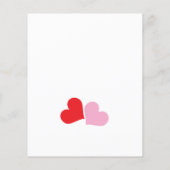 Budget little sweetheart baby shower invitation flyer (Achterkant)