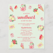 Budget Little Sweetheart op de weg Baby shower (Voorkant)