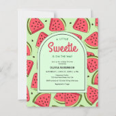 Budget Little Sweetie Watermelon BabyShower Invite (Voorkant)