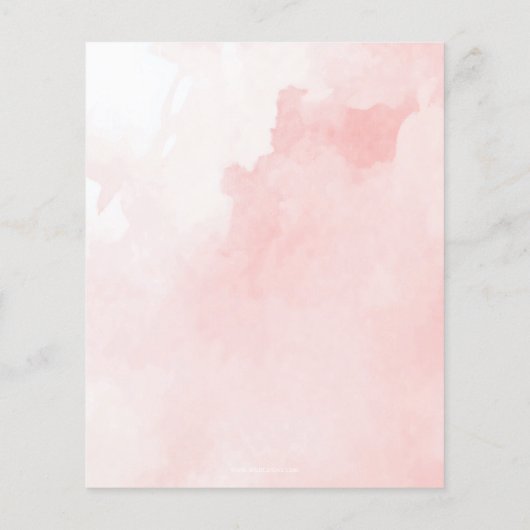 Budget Little Things Het is een meisje Baby shower (Achterkant)