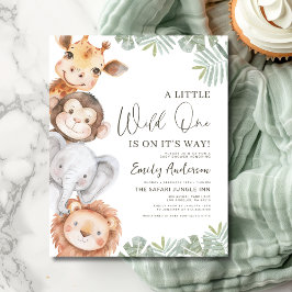 Budget Little Wild One Safari Animals Baby shower