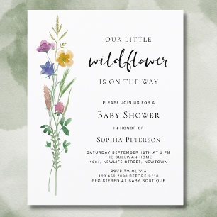 Budget Little Wildflower Baby shower