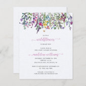 BUDGET Little Wildflower Baby shower Invitation (Voorkant / Achterkant)