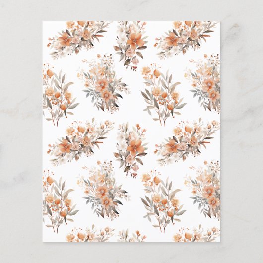 Budget Little Wildflower Boho Baby shower Invite (Achterkant)