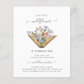 BUDGET Little Wildflower Draaien 1 Verjaardagsfees (Voorkant)