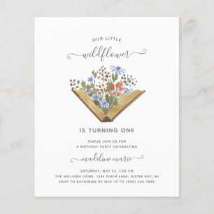 BUDGET Little Wildflower Draaien 1 Verjaardagsfees