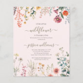 Budget Little Wildflower draaien een 1e verjaardag (Voorkant)