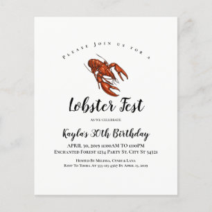 Budget Lobster Fest Invitations