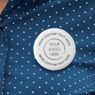 Budget Logo Aangepaste Zakelijke Speld, Marketing Ronde Button 3,2 Cm