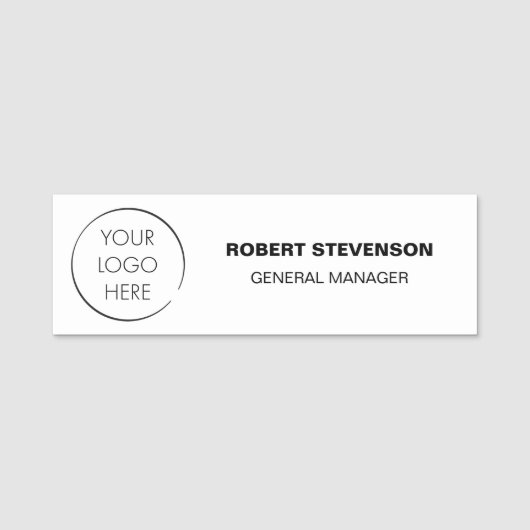 Budget Logo Business Store Identification Badge, Naamplaatje (Voorkant)