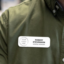 Budget Logo Business Store Identification Badge, Naamplaatje