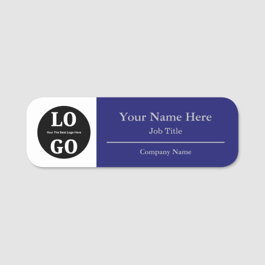 Budget Logo Company Identification Name Tag (Voorkant)