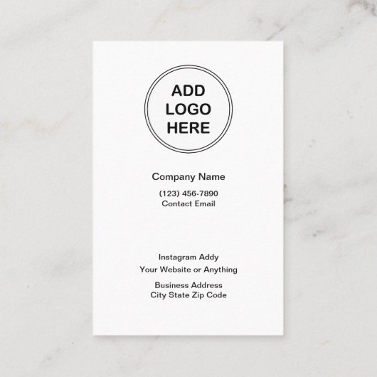 Budget Logo Design Sieraden Display Kaarten Visitekaartje (Achterkant)