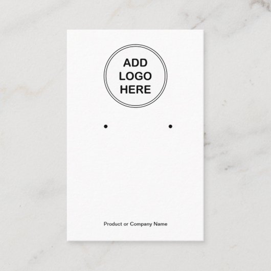 Budget Logo Design Sieraden Display Kaarten Visitekaartje (Voorkant)