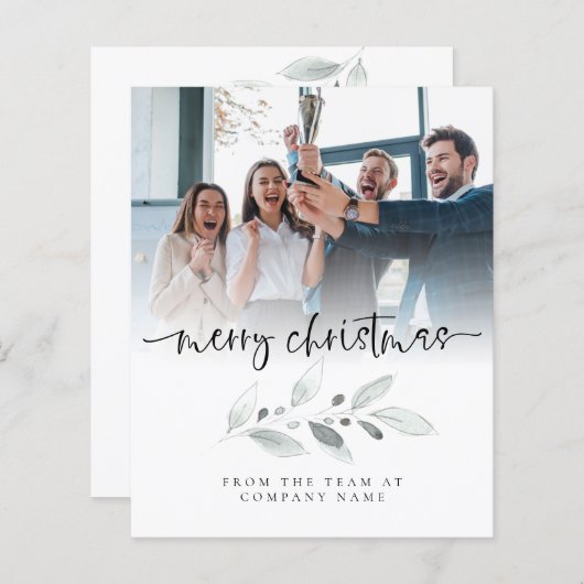 Budget Logo Photo Company Foliage Merry Kerstry (Voorkant / Achterkant)