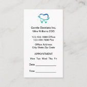 Budget Logo Tandarts Afspraak Visitekaartjes (Voorkant)