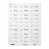 Budget Logo Zakelijke Post Retouradres Etiket (Full Sheet)