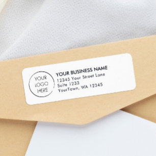 Budget Logo Zakelijke Post Retouradres Etiket