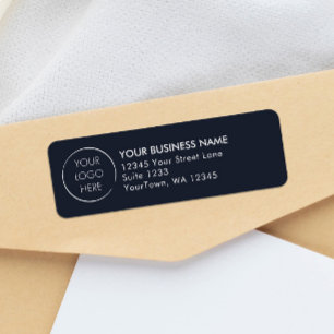 Budget Logo Zakelijke Post Zwarte Retouradres Etiket