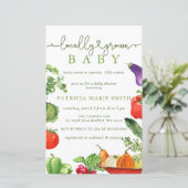 Budget Lokaal Gegroeide Boeren Markt Baby shower (Staand voorkant)