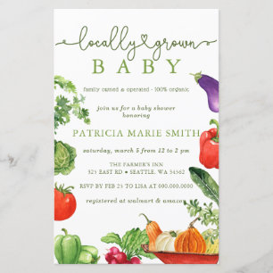 Budget Lokaal Gegroeide Boeren Markt Baby shower