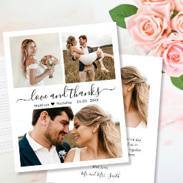 Budget Love and Bedankt Collage Wedding Bedankt