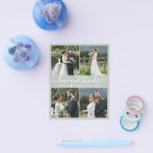 Budget Love and Bedankt Collage Wedding Bedankt F Flyer (Enkel)