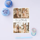 Budget Love and Bedankt Collage Wedding Bedankt F Flyer (Enkel)