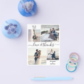 Budget Love and Bedankt Collage Wedding Bedankt F Flyer (Enkel)