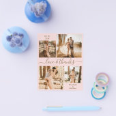 Budget Love and Bedankt Collage Wedding Bedankt F Flyer (Enkel)