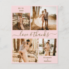 Budget Love and Bedankt Collage Wedding Bedankt F Flyer