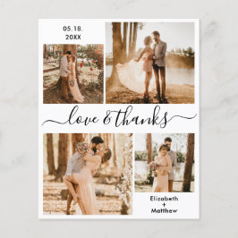 Budget Love and Bedankt Collage Wedding Bedankt F Flyer