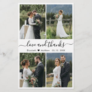 Budget Love and Bedankt Collage Wedding Bedankt F Flyer