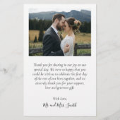 Budget Love and Bedankt Collage Wedding Bedankt F Flyer (Achterkant)