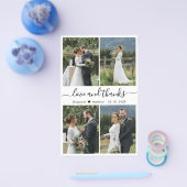 Budget Love and Bedankt Collage Wedding Bedankt F Flyer (Enkel)