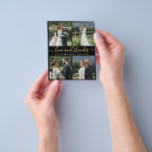 Budget Love and Bedankt Collage Wedding Bedankt F Flyer (Hand)