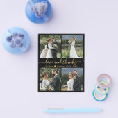 Budget Love and Bedankt Collage Wedding Bedankt F Flyer (Enkel)