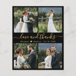 Budget Love and Bedankt Collage Wedding Bedankt F Flyer