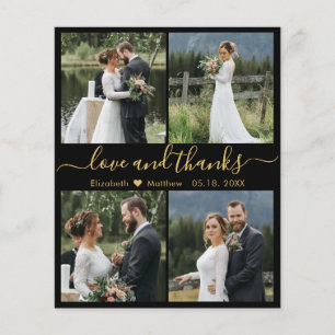 Budget Love and Bedankt Collage Wedding Bedankt F Flyer
