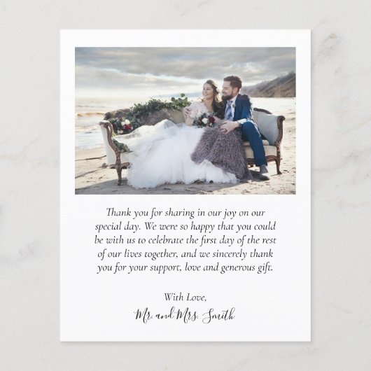 Budget Love and Bedankt Collage Wedding Bedankt F Flyer (Achterkant)