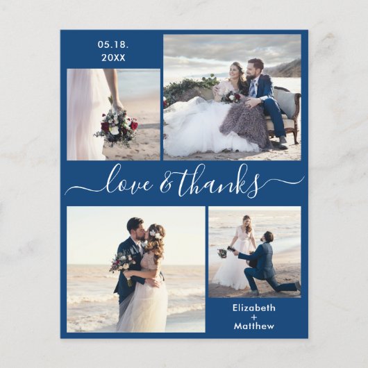 Budget Love and Bedankt Collage Wedding Bedankt F Flyer (Voorkant)