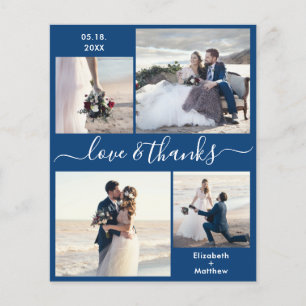 Budget Love and Bedankt Collage Wedding Bedankt F Flyer
