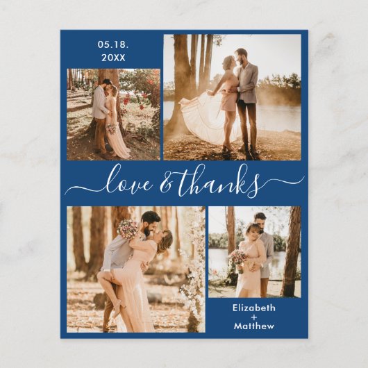 Budget Love and Bedankt Collage Wedding Bedankt F Flyer (Voorkant)