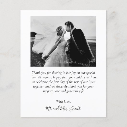 Budget Love and Bedankt Collage Wedding Bedankt F Flyer (Achterkant)