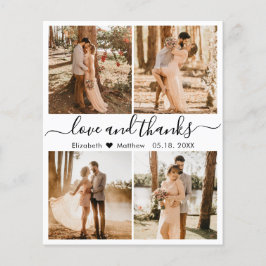 Budget Love and Bedankt Collage Wedding Bedankt F Flyer