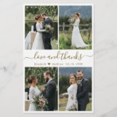 Budget Love and Bedankt Collage Wedding Bedankt Flyer (Voorkant)