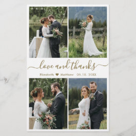 Budget Love and Bedankt Collage Wedding Bedankt Flyer