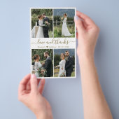 Budget Love and Bedankt Collage Wedding Bedankt Flyer (Hand)